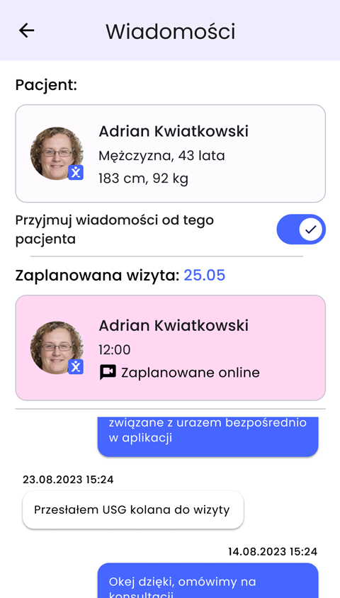 Screenshot aplikacji